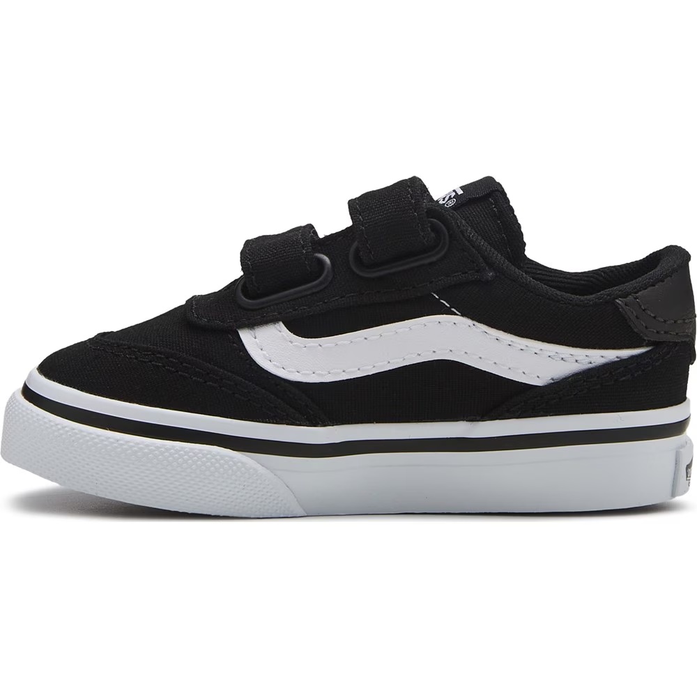 Детские кроссовки бруклинский низкий топ Vans, black/embroidery — фото 3