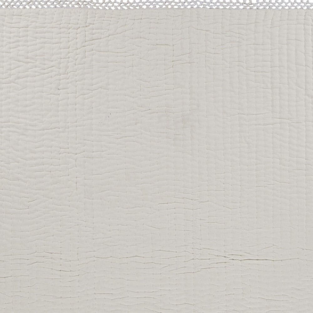 

Хлопковое одеяло кремового цвета Kantha размером 60 x 50 дюймов с вышивкой Homezia, цвет Multicolored