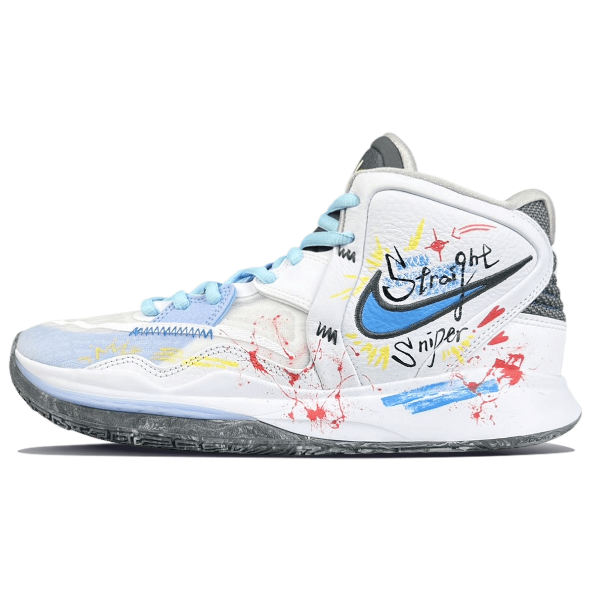 

Nike Кроссовки баскетбольные Kyrie 8 Infinity унисекс мидтоп сине-белые, цвет White