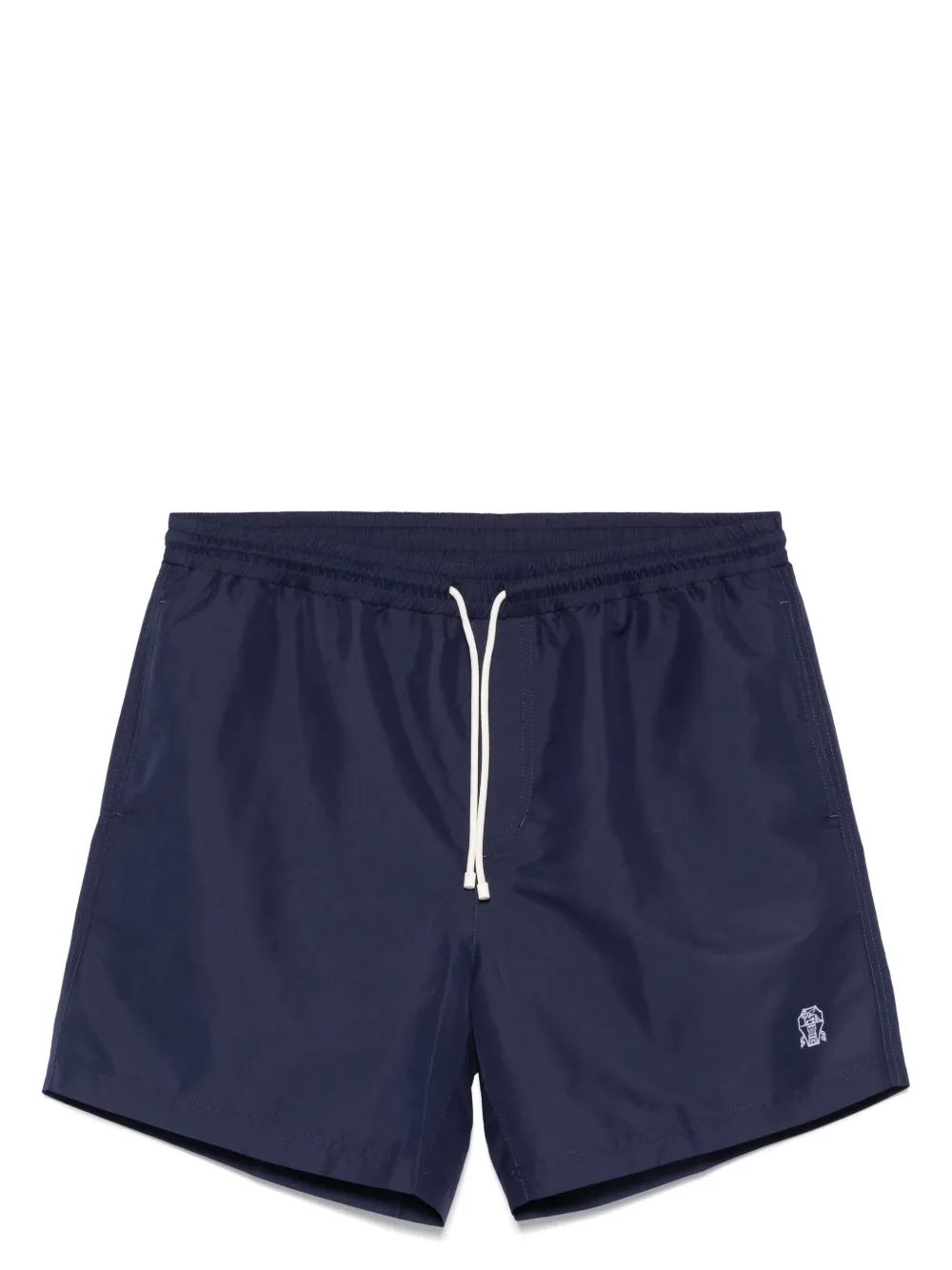 

Плавки-шорты с вышитым логотипом Brunello Cucinelli, синий