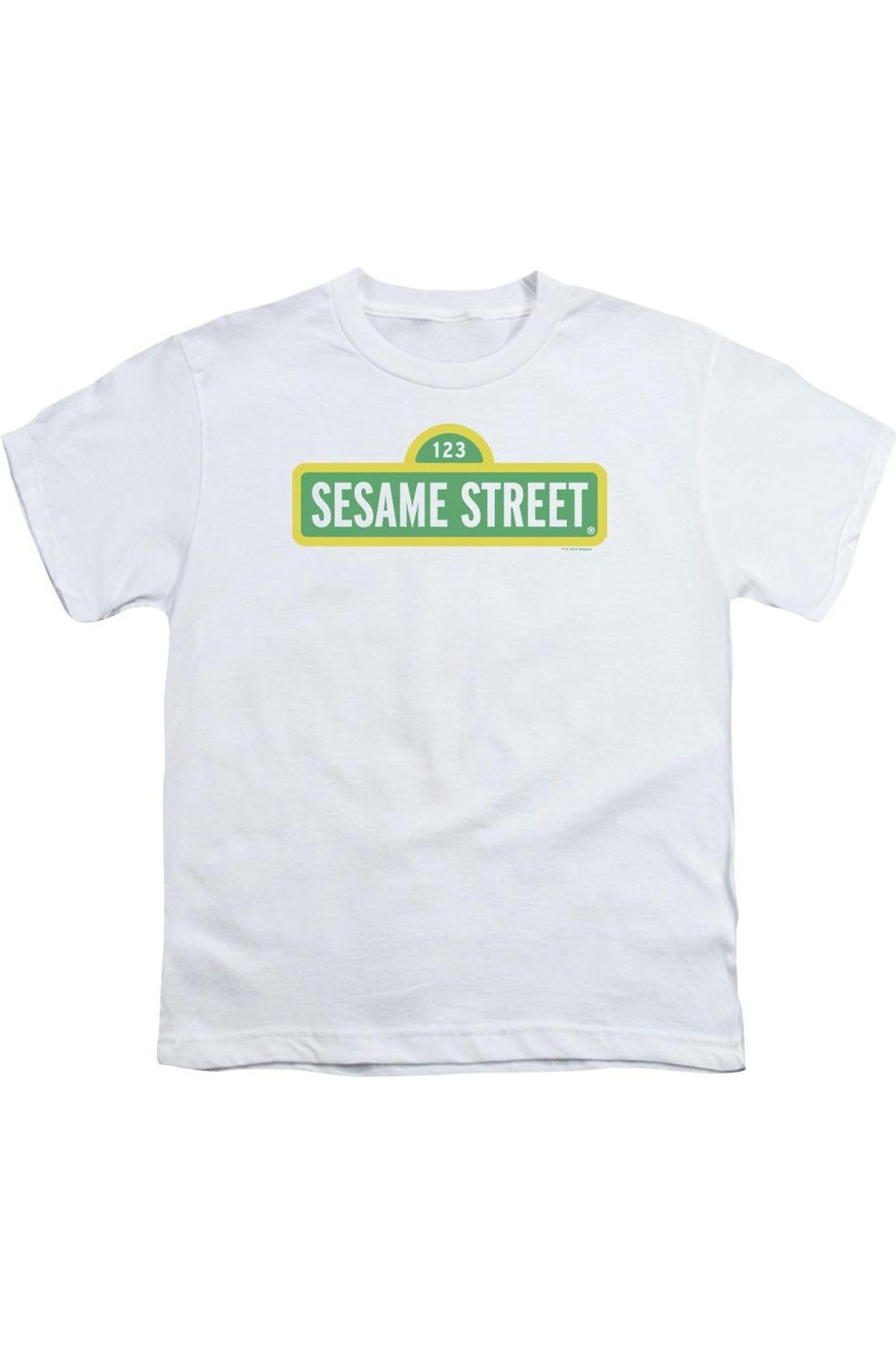 

Футболка с коротким рукавом для детей с логотипом Sesame Street Gildan, белый