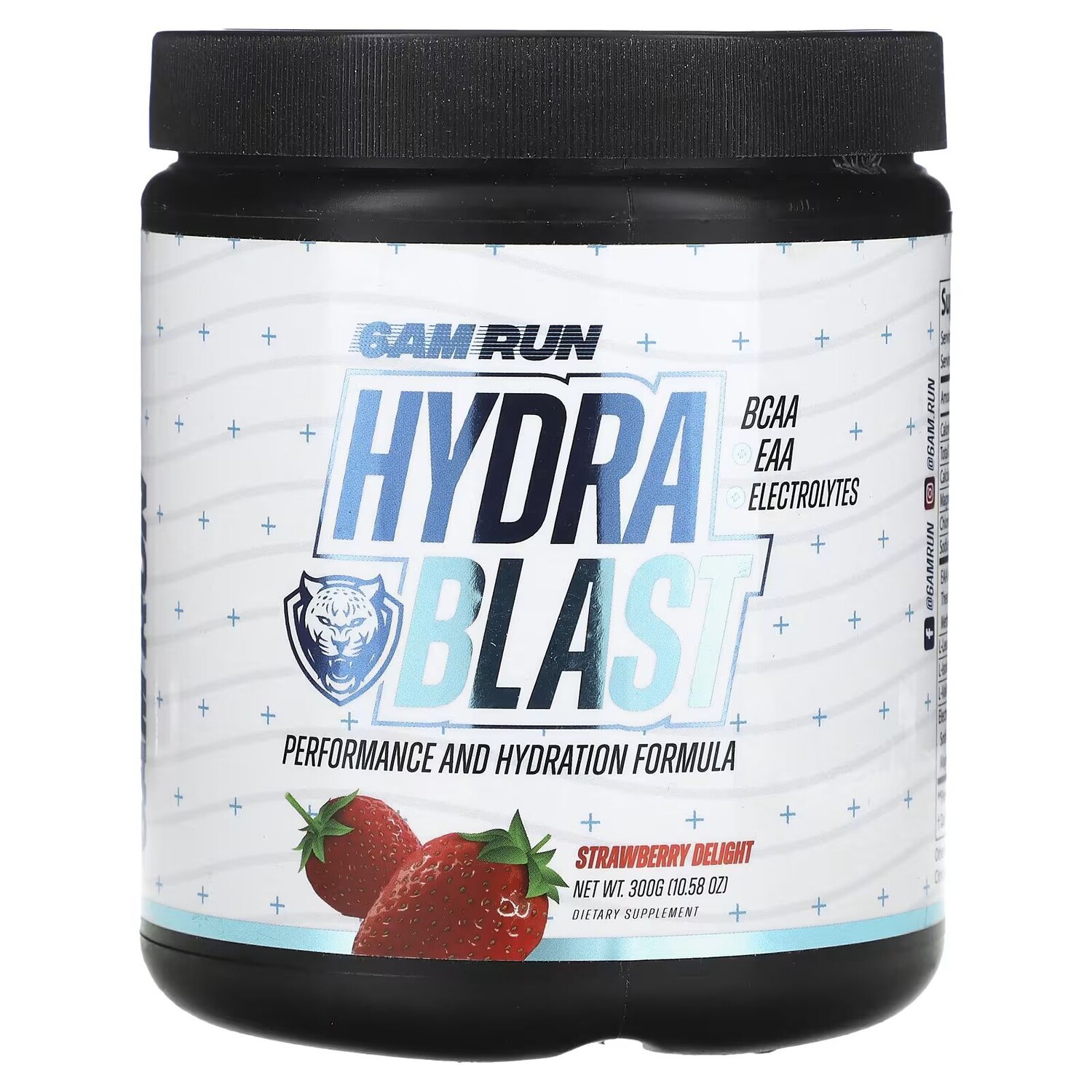 

Hydra Blast, Клубничное наслаждение, 10,58 унции (300 г) 6Am Run