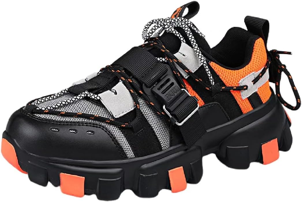 

Мужские износостойкие кроссовки с разноцветной подошвой против скольжения для улицы, стиль color blocking, широкие, слипоны, трейловые Lexamen