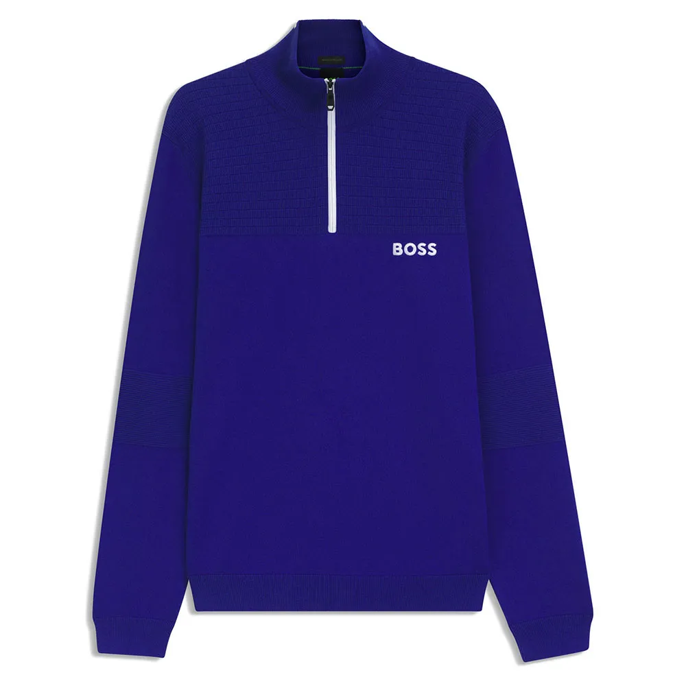 

Свитер BOSS Hydro 1 10271680 01 half zip, синий
