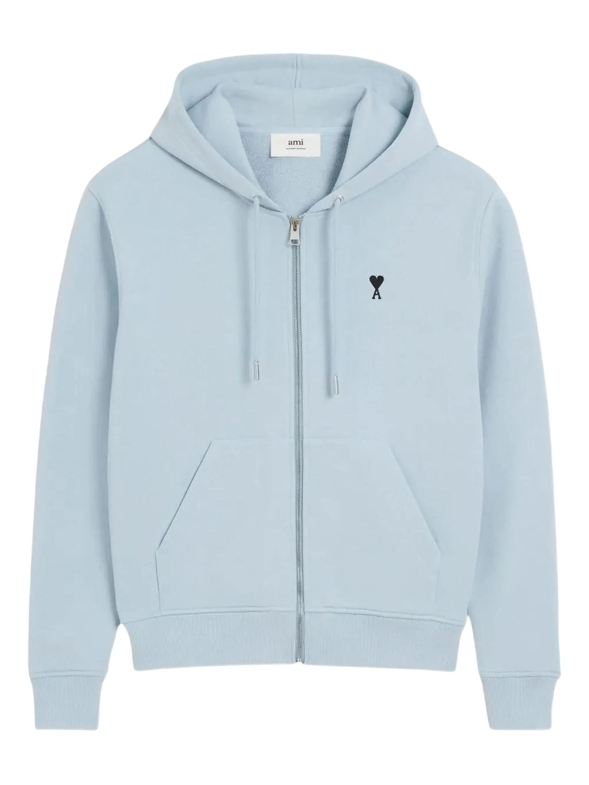 

Худи с отделкой в рубчик Ami Paris, синий