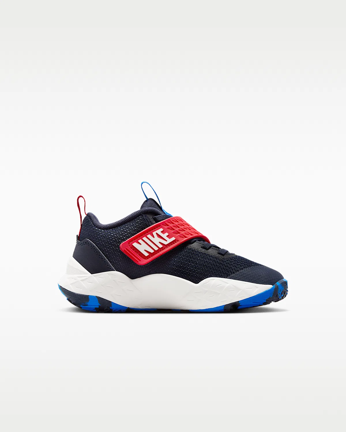Детские кроссовки Nike Team Hustle D 12, Team Navy/University Red/Photo Blue/Sail — фото 3