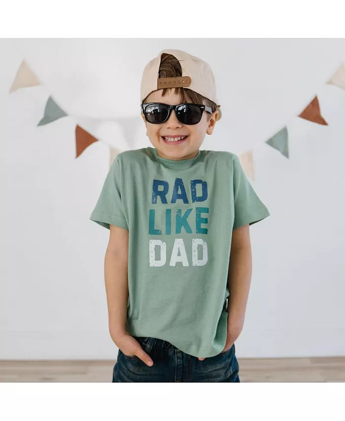 Футболка с коротким рукавом для мальчиков Rad Like Dad Sweet Wink, зеленый — фото 4