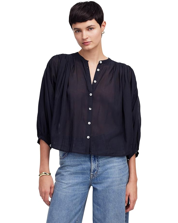 

Топ Madewell Maddy Top - Cotton Sushi Voile, черный