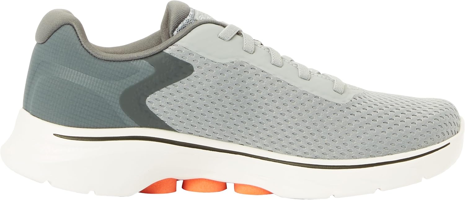 Мужские кроссовки Skechers Go Walk 7 - The Construct, оранжевый/серый — фото 4