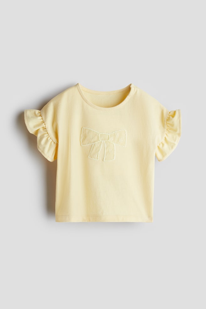 

Хлопковая рубашка с аппликациями H&M, мультиколор