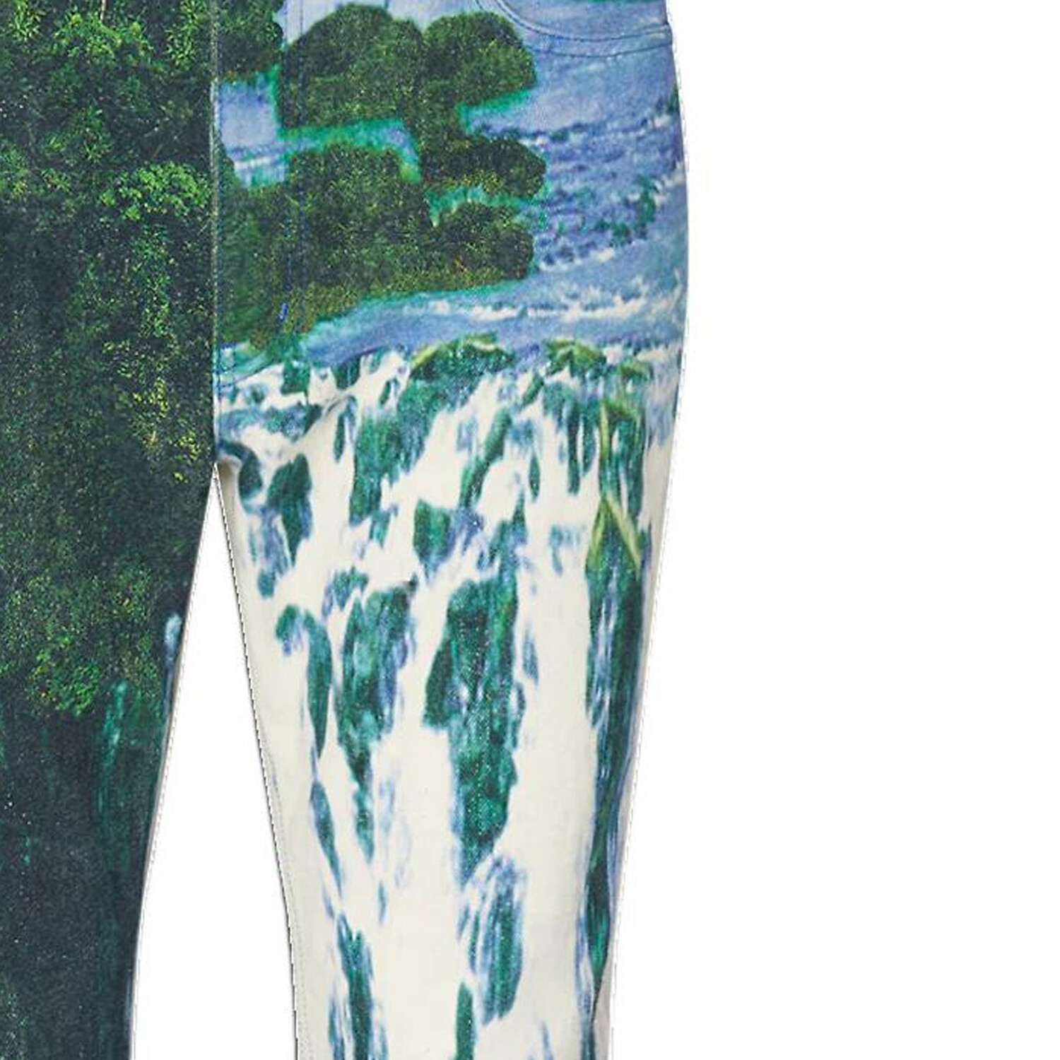 Новые квартальные продукты LV Jeans Men Green Louis Vuitton, зеленый — фото 3