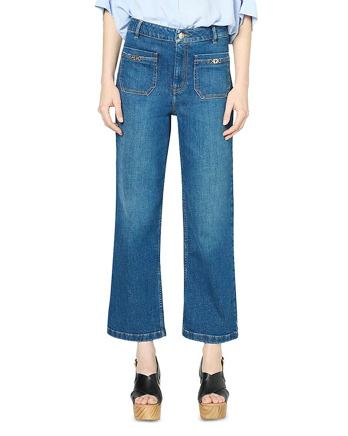 

Джинсы Lenor Wide Leg синего цвета Gerard Darel, синий
