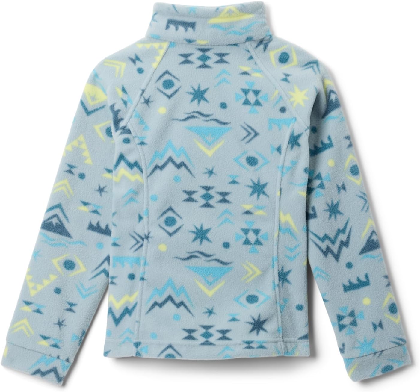 Детская флисовая куртка Columbia Kids Benton Springs II с принтом, Crushed Blue Peaked — фото 2