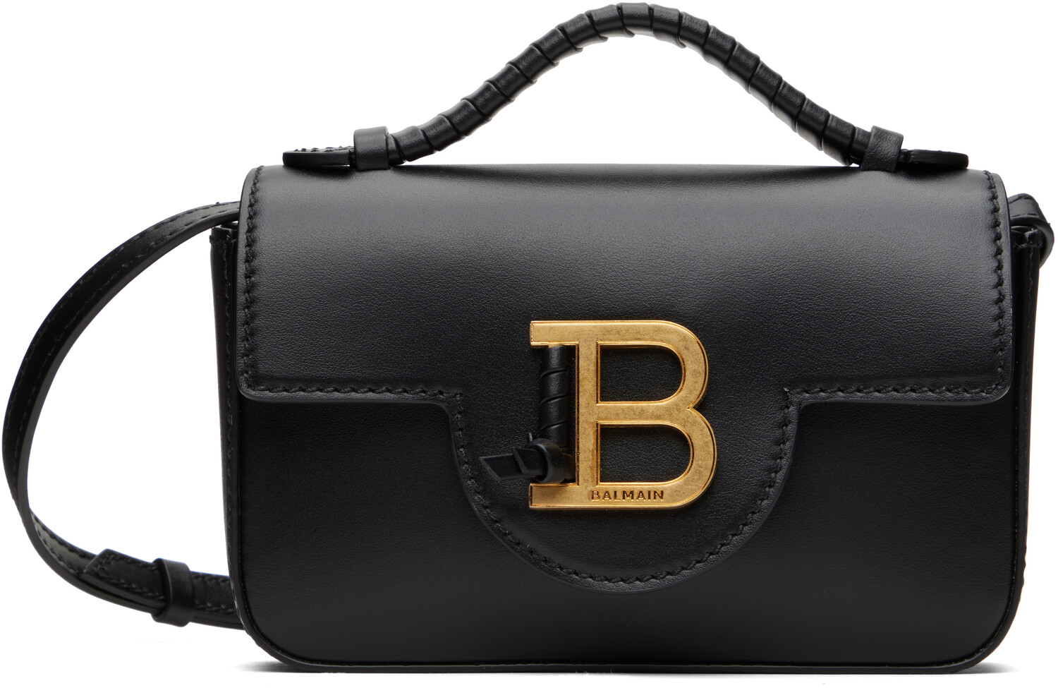 

Кожаная мини-сумка B-Buzz Balmain