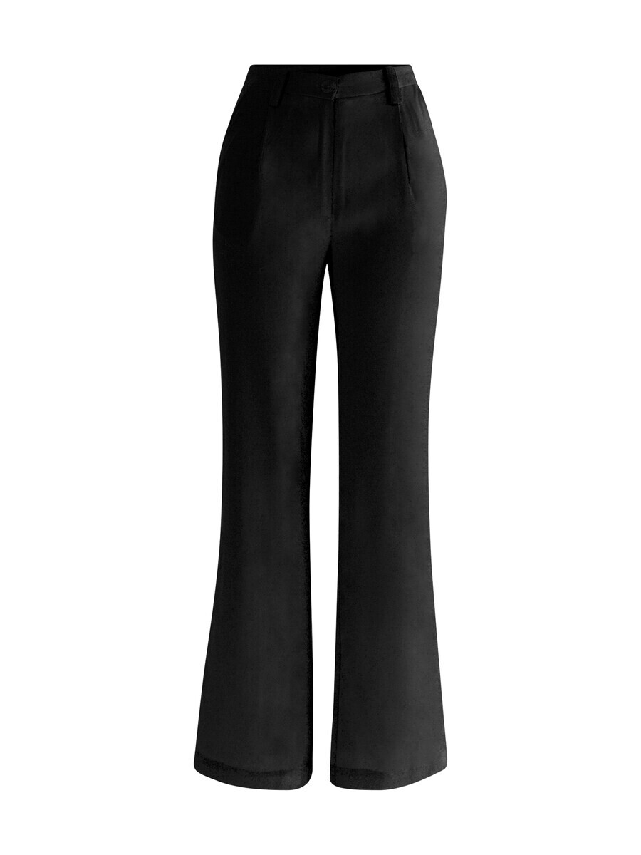 

Брюки со складками спереди ABOUT YOU Limited Flared Pleat-Front Pants Nele, черный