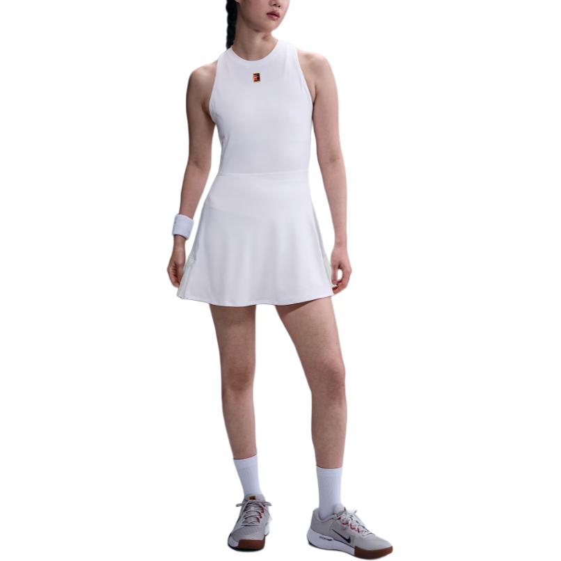 Женское теннисное платье Court Slam Dri FIT Nike, белый — фото 2