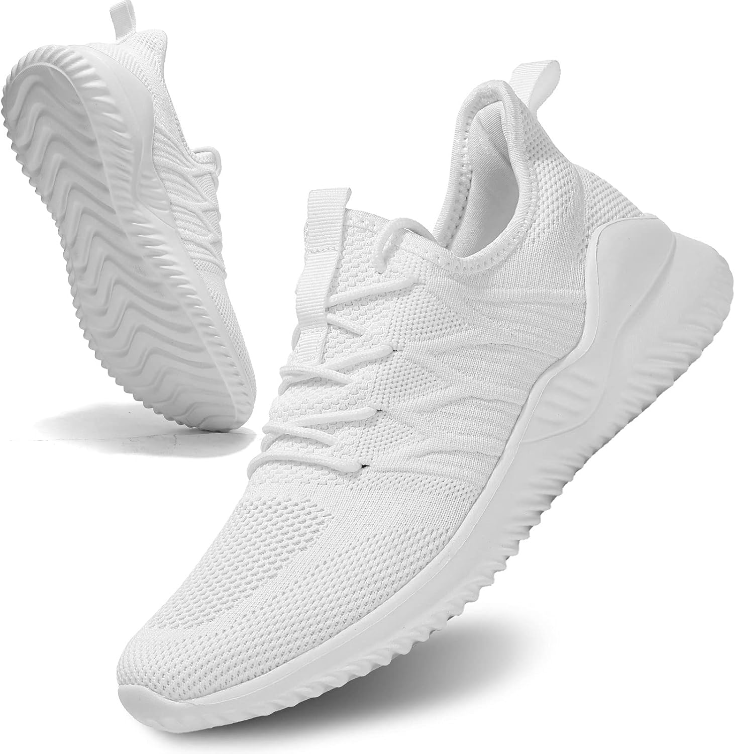 

Мужские кроссовки без шнурков для бега, спортивные прогулочные, легкие, дышащие, сетчатые, теннисные Socviis, белый