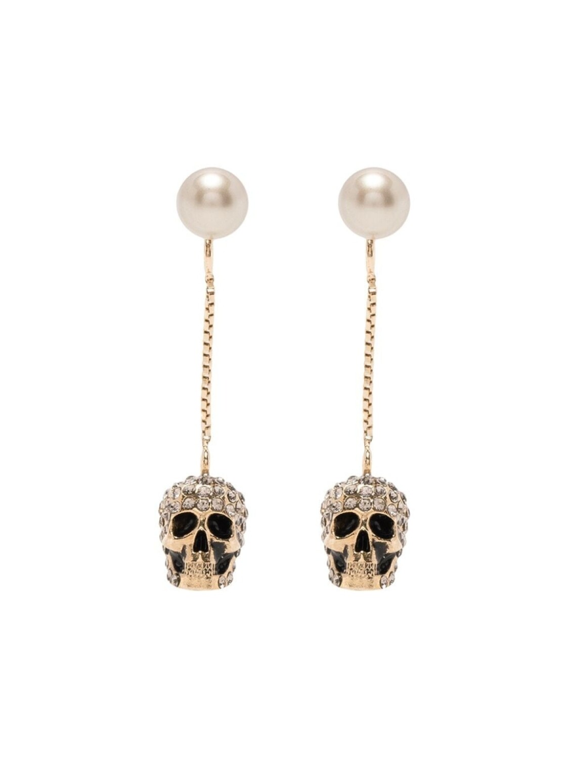

Серьги с декором Skull Alexander McQueen, золотой