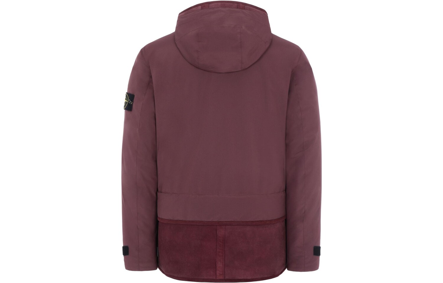Куртка мужская Stone Island на молнии, бордовый — фото 2