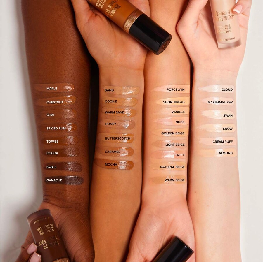 Многофункциональный консилер Born This Way Super Coverage с гиалуроновой кислотой Too Faced, 0.45 oz /13.5 ml, Caramel — фото 4
