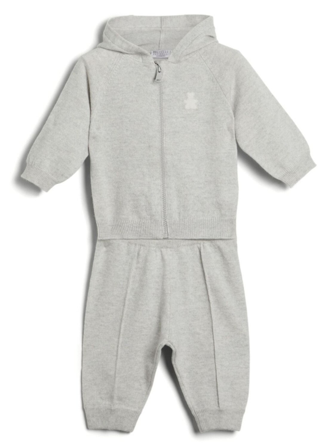 

Brunello Cucinelli Kids вязаный комплект Baby Bernie, серый