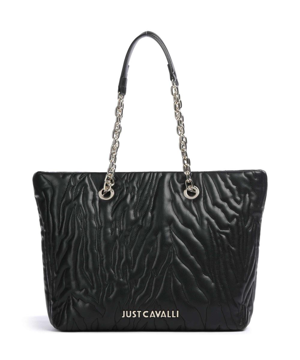 

Сумка-Шоппер в стиле «Зебра» из искусственной кожи Just Cavalli, черный