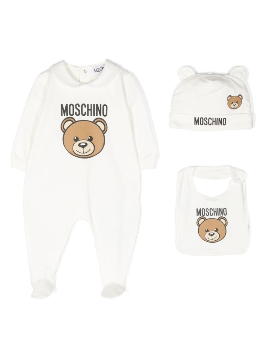 

Moschino Kids комплект Teddy Bear из трех пижам, белый