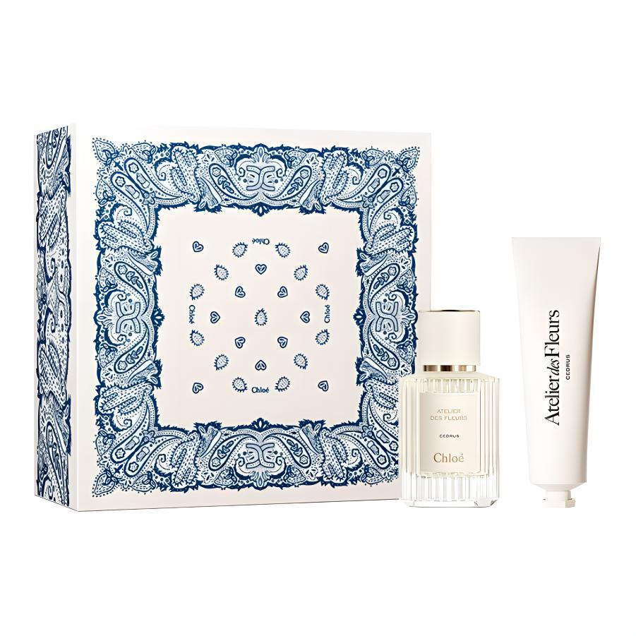 

Набор парфюма chloe wonderland garden northern cedar с кремом для рук eau de parfum vanilla root musk 50мл+50мл Chloé