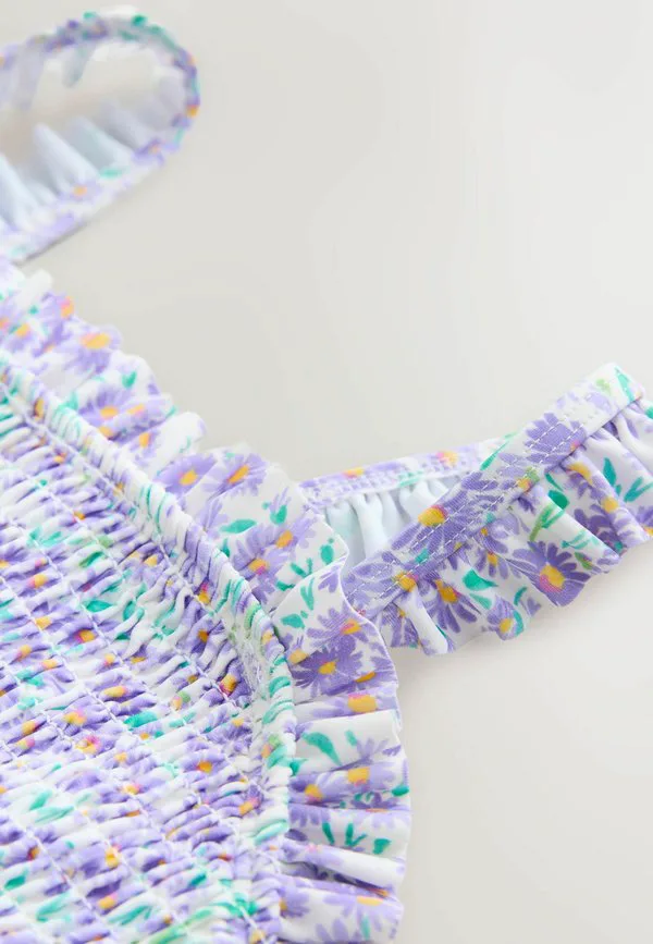 Бикини стандартного кроя с оборками. Laura Ashley, Purple Everingham Meadow Spray — фото 3