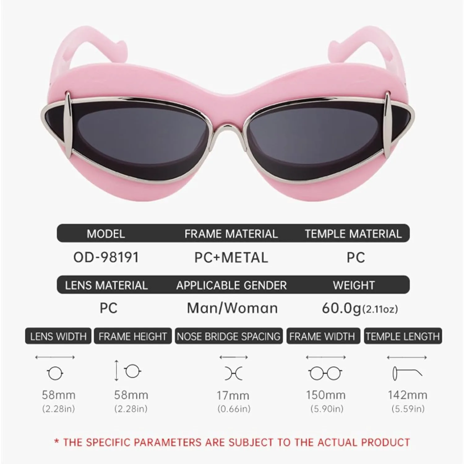 

Ретро-солнцезащитные очки «кошачий глаз» для женщин, двойная металлическая оправа, роскошный модный дизайн, защита от УФ-излучения UV400 TVTBBVV, C8whitegray