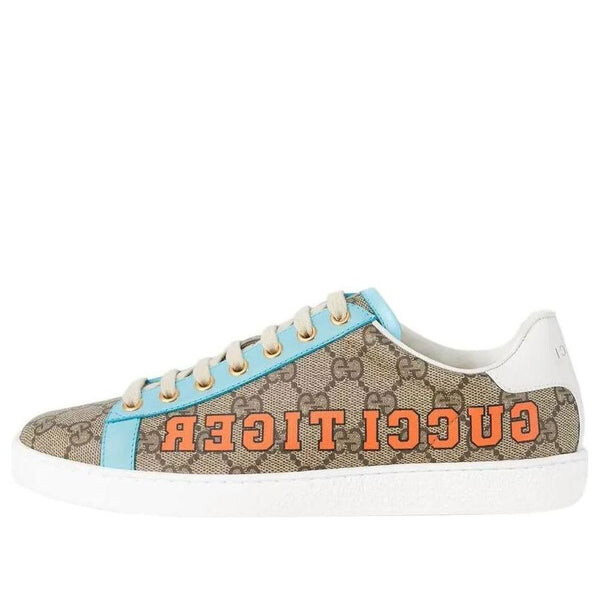 Кроссовки ace gg supreme ' tiger print' Gucci, бежевый