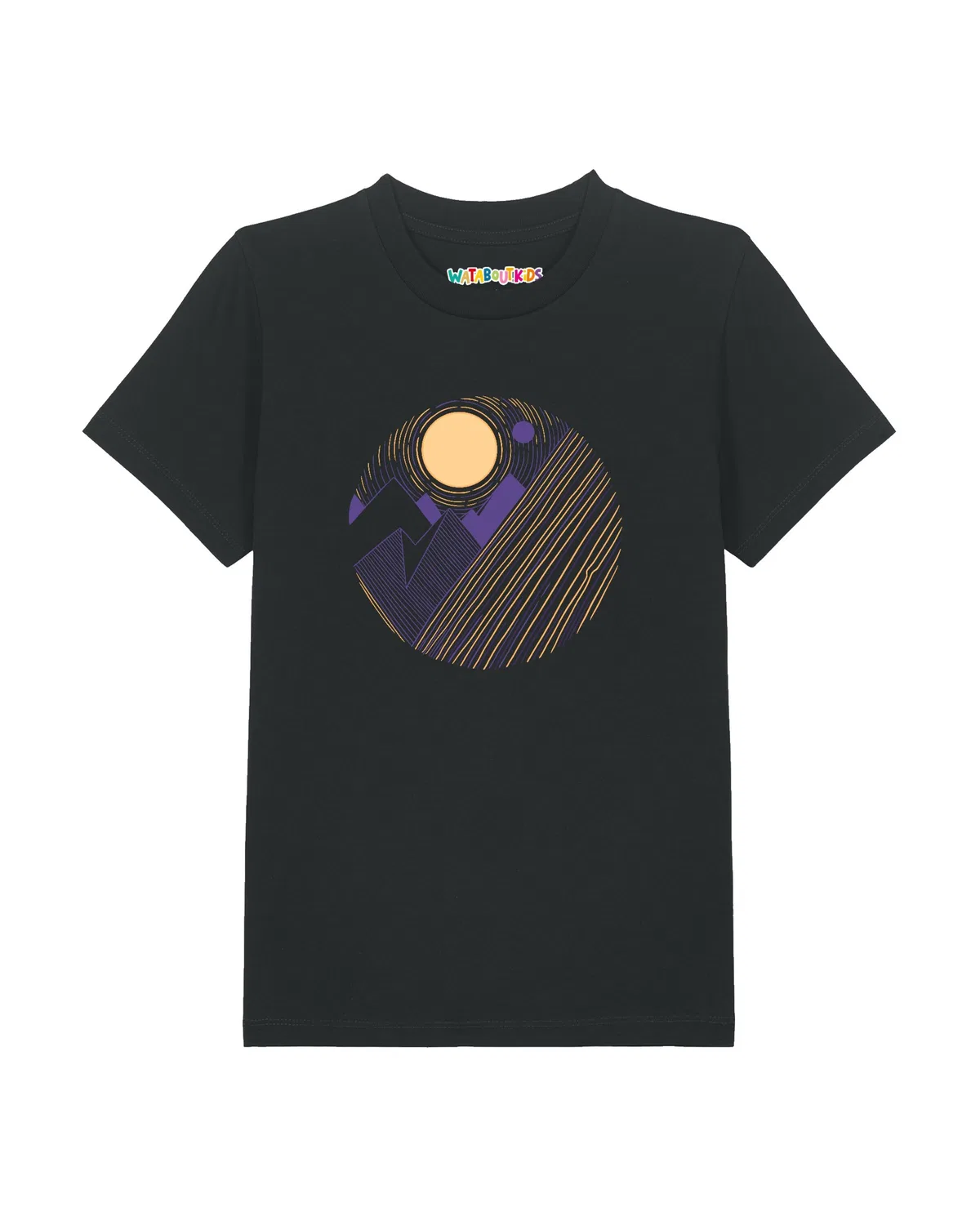 Футболка 'Geometric Landscape 3' Watabout.Kids, Black