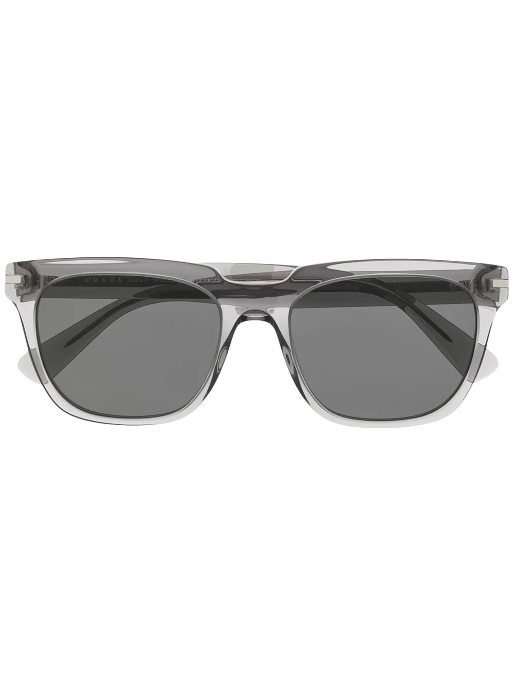 

Солнцезащитные очки в трапециевидной оправе Prada Eyewear, серый
