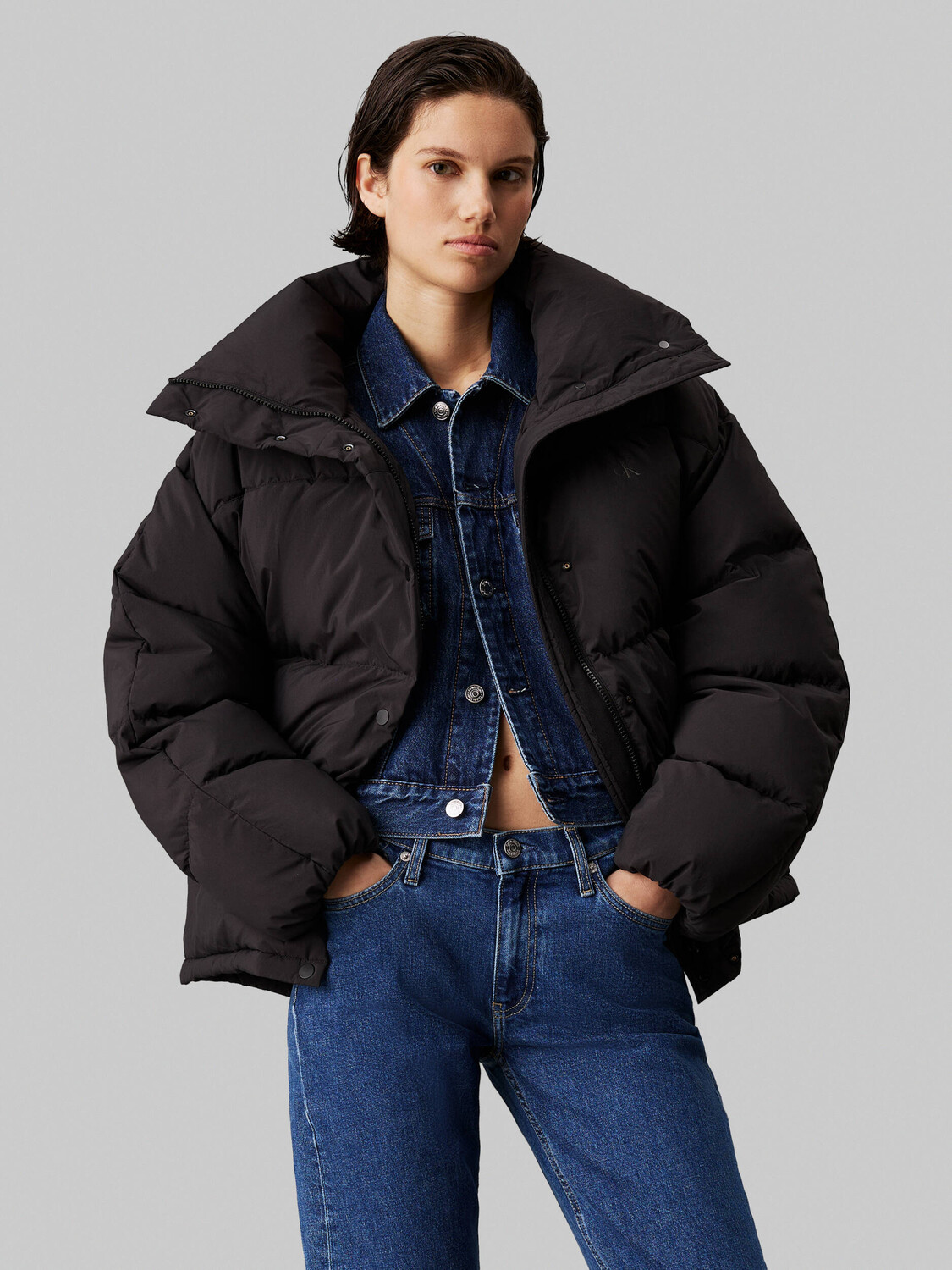 

Куртка CALVIN KLEIN JEANS Relaxed fit, черный