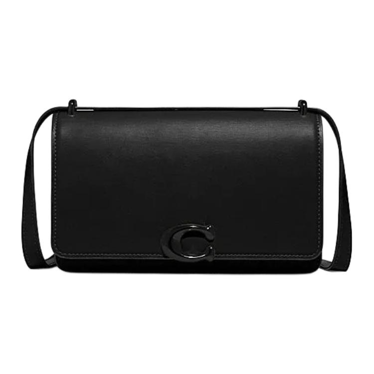 

Бандитская кожаная сумка через плечо женская черная COACH