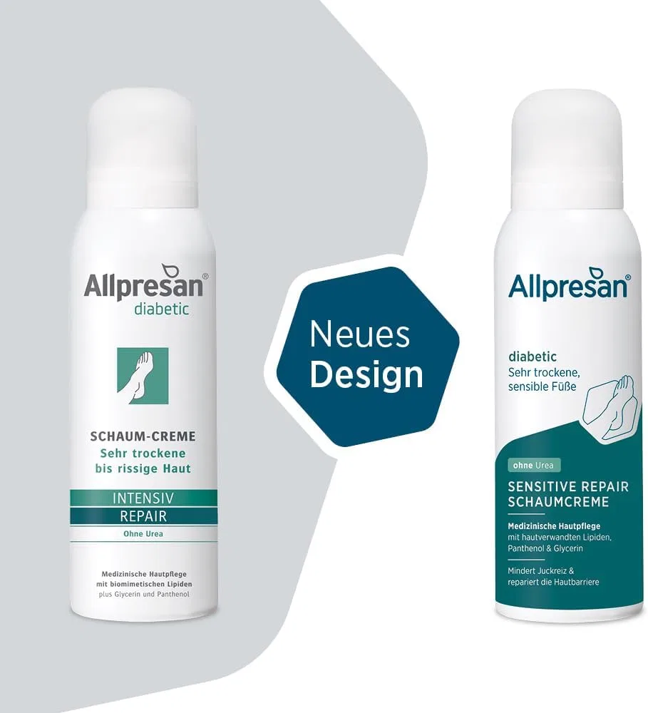 Крем-пена для диабетиков Allpresan Diabetic Intensive + Repair без мочевины, 3 x 125 мл Allpresan — фото 2