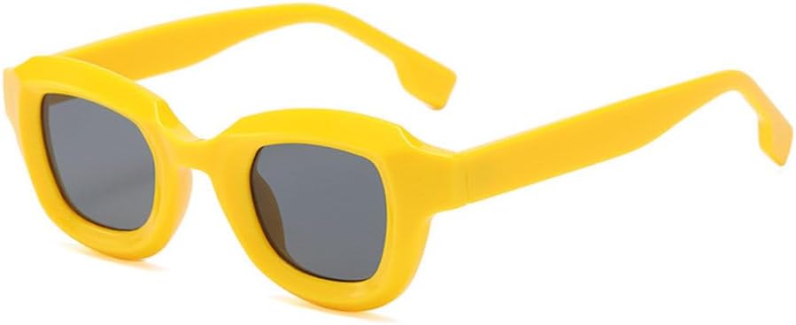 

Женские солнцезащитные очки в стиле ретро, ​​круглые, модные, для активного отдыха, с градиентным переходом цвета, мужские солнцезащитные очки с заклепками HVTVTLA, Yellow Grey