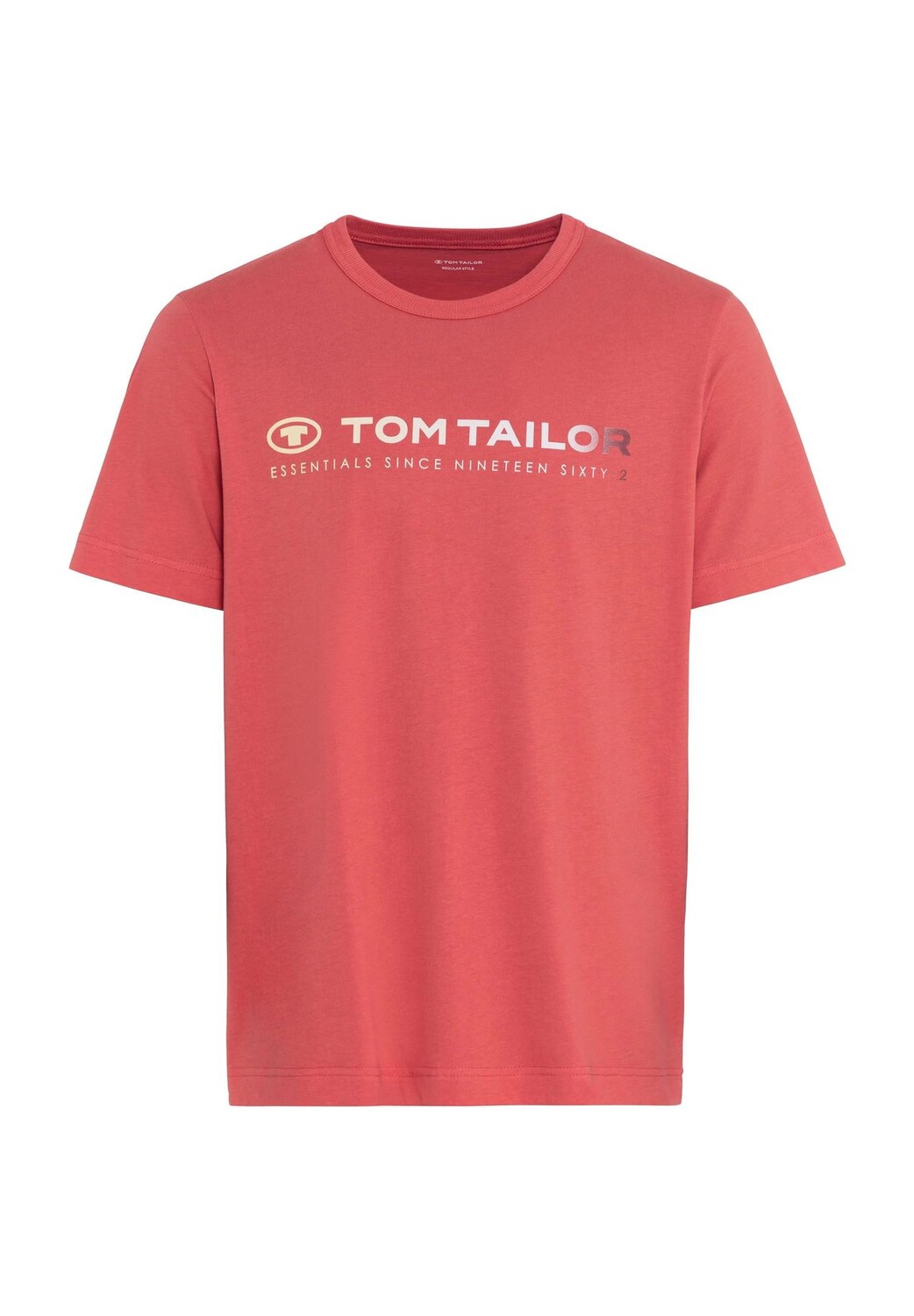 

Футболка, хлопок, мужская TOM TAILOR, цвет 26202 Flamingo Fl