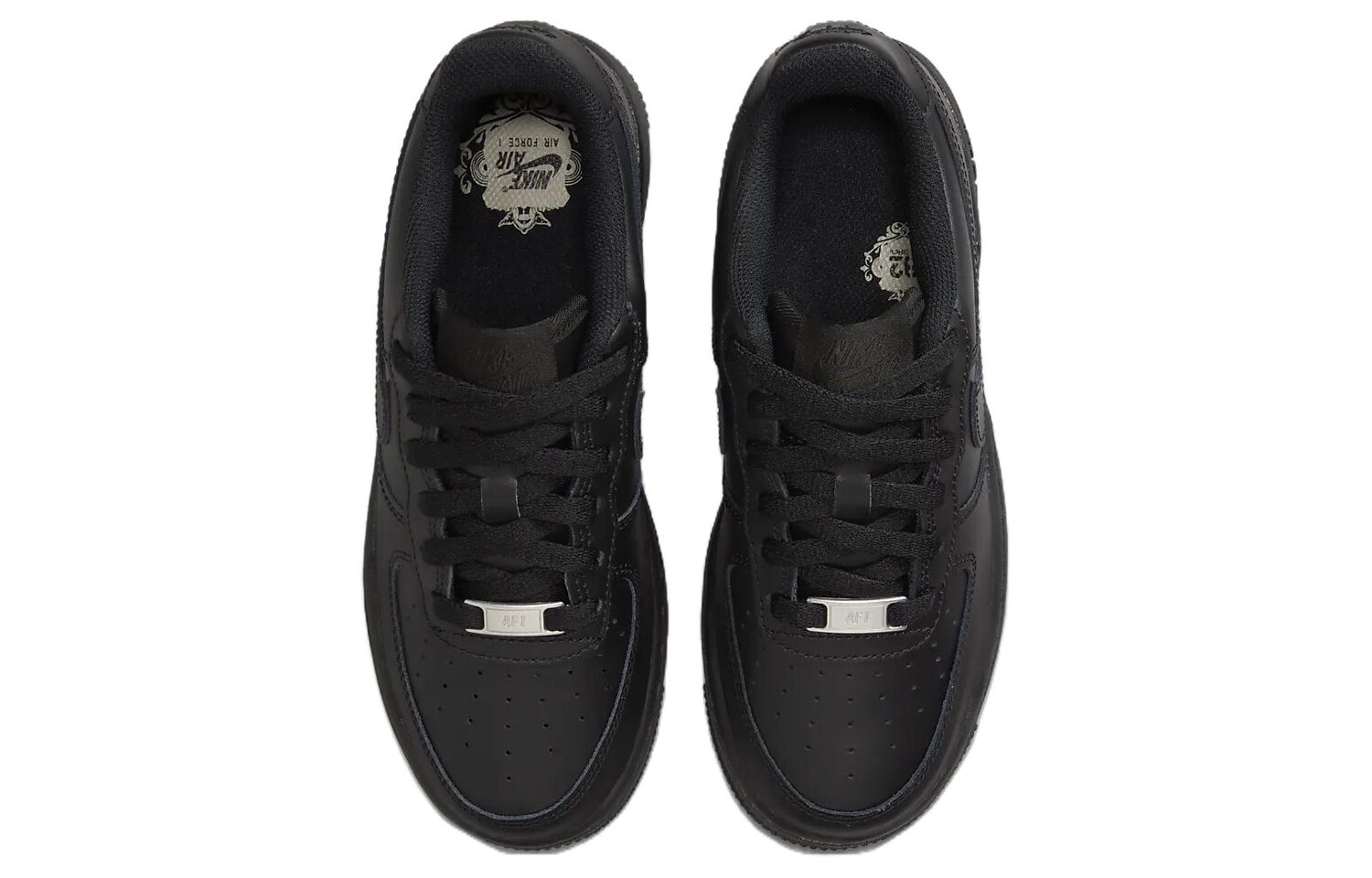 Женские кроссовки для скейтбординга Nike Air Force 1, Черный — фото 4
