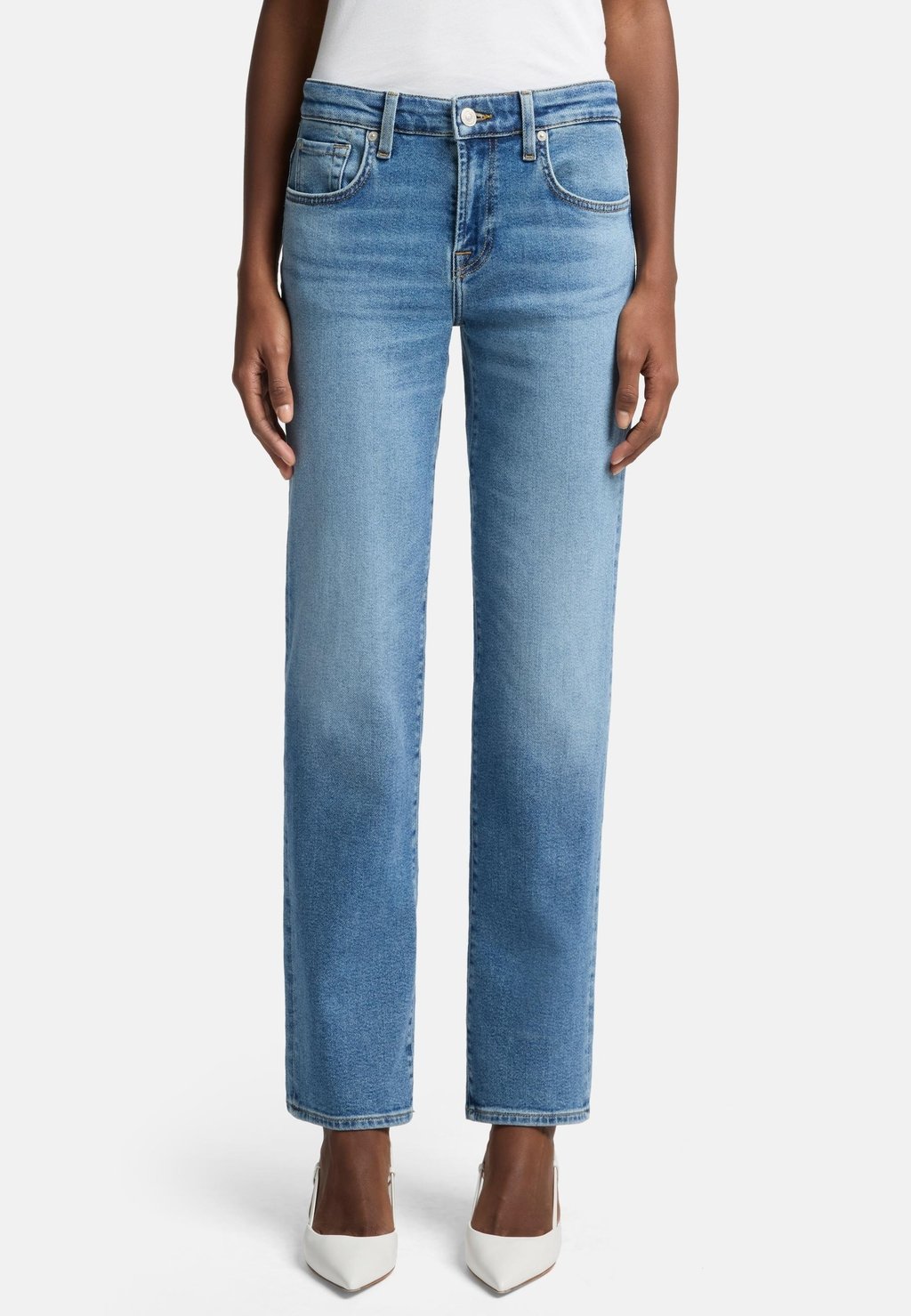 

Джинсы STRAIGHT FIT CALIE 7 for all mankind, цвет Mid Blue