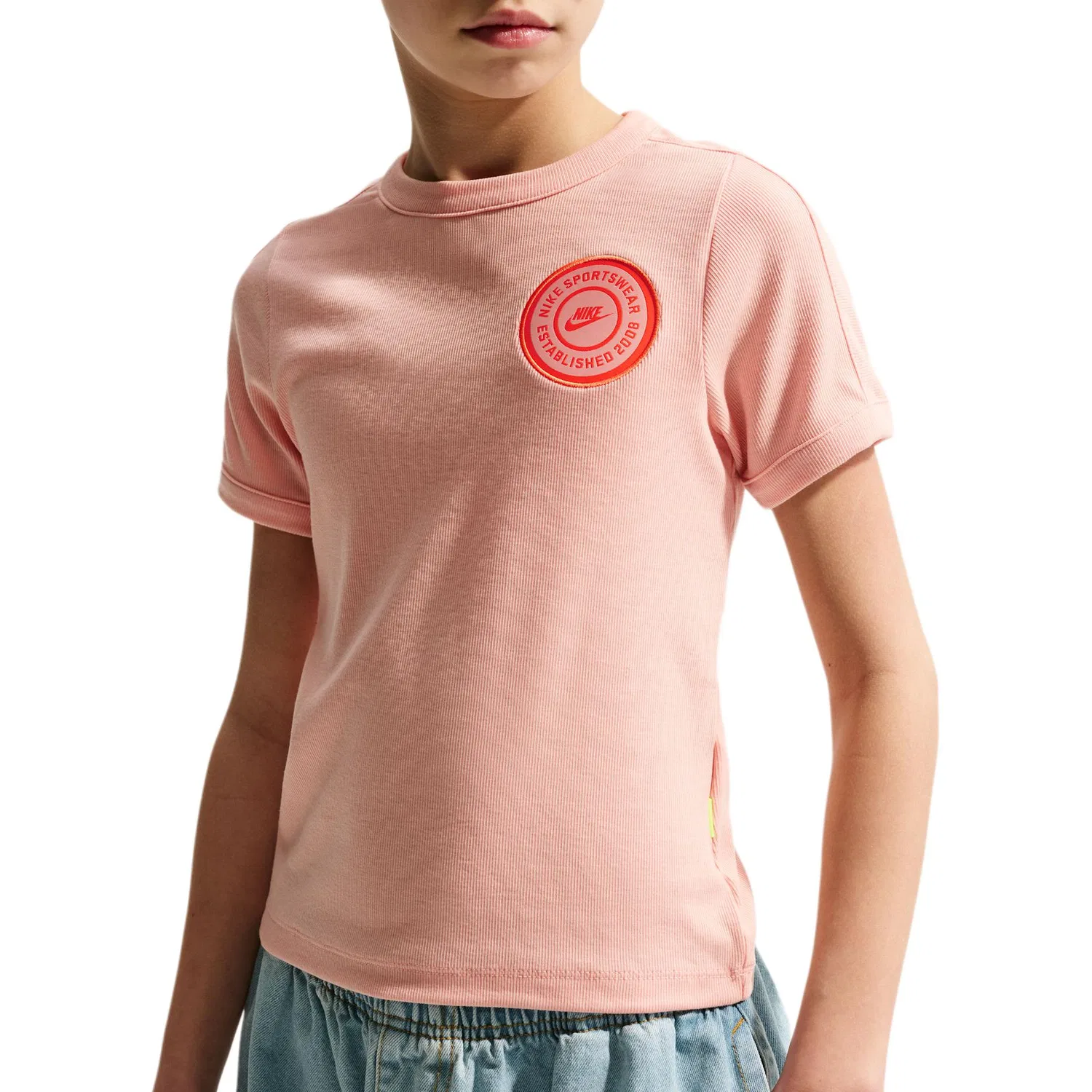 Детская футболка с круглым вырезом Nike, Arctic Orange/Arctic Orange/Arctic Orange/Lawn Orange