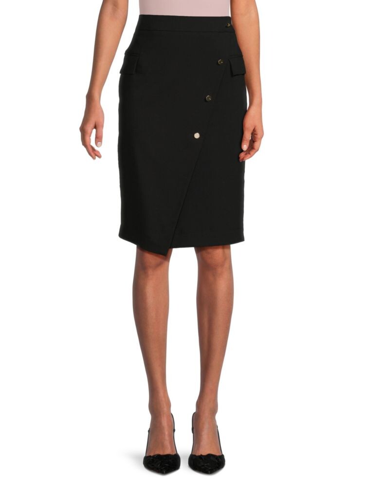 

Юбка из искусственного запаха Dkny, черный