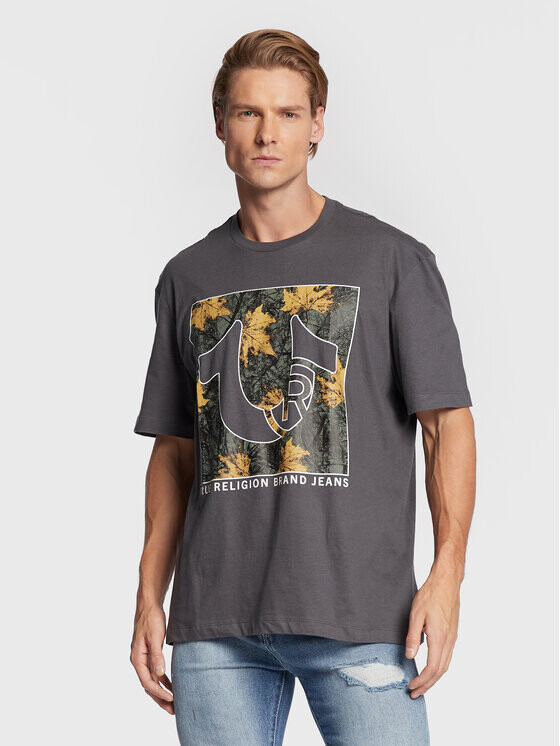 

Футболка стандартного кроя True Religion, серый