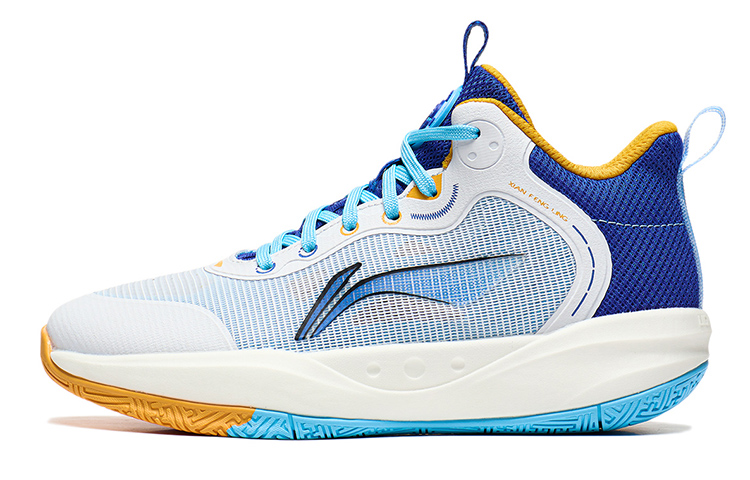 

Pioneer Spirit Primary 3.0 детские баскетбольные кроссовки Grade School LINING YOUNG, белый/желтый