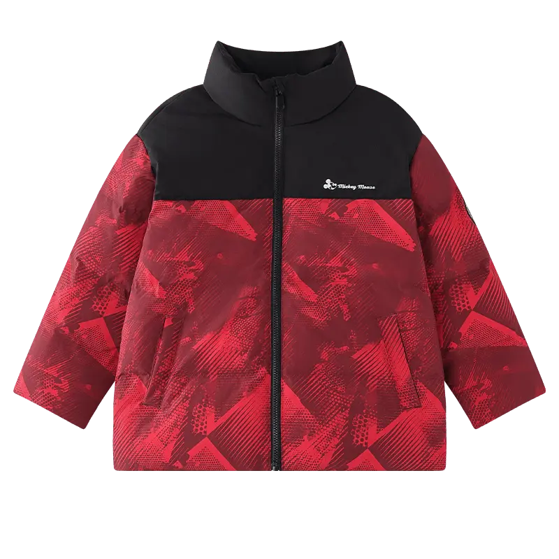 

Детские пуховые куртки с воротником-стойкой, средней высоты Disney, красный
