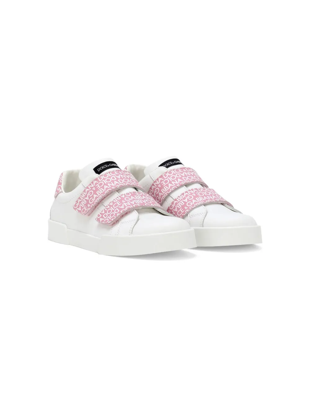 

Кроссовки Portofino на липучках Dolce & Gabbana Kids, белый