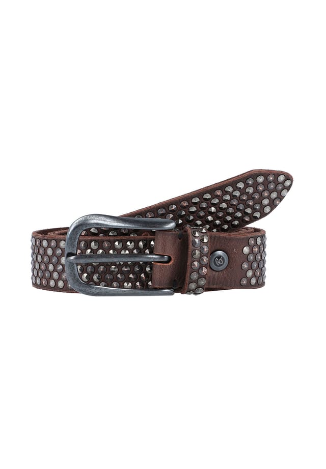 

Ремень из кожи с заклепками B.Belt, коричневый