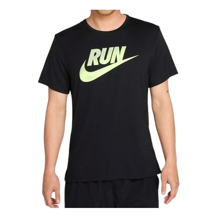 

Футболка Nike Miler Run Energy T-Shirt 'Black', черный