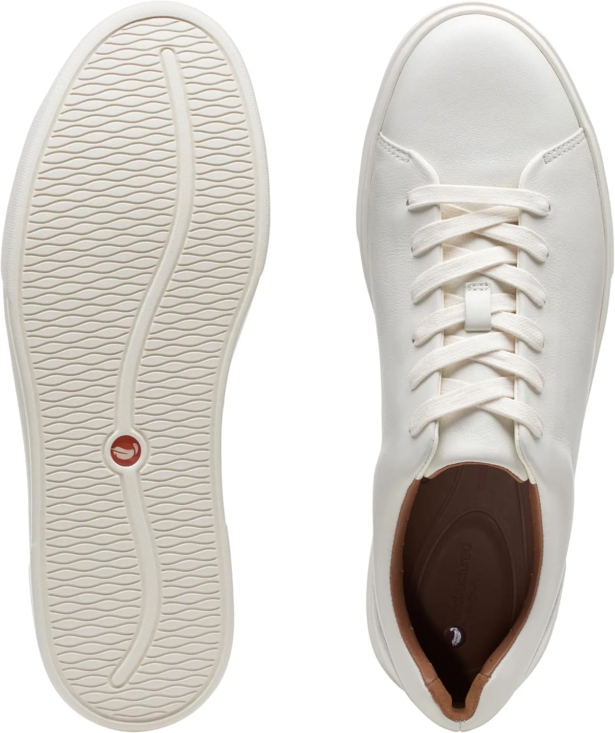 Мужские кружевные кроссовки Clarks Un Costa, White — фото 4