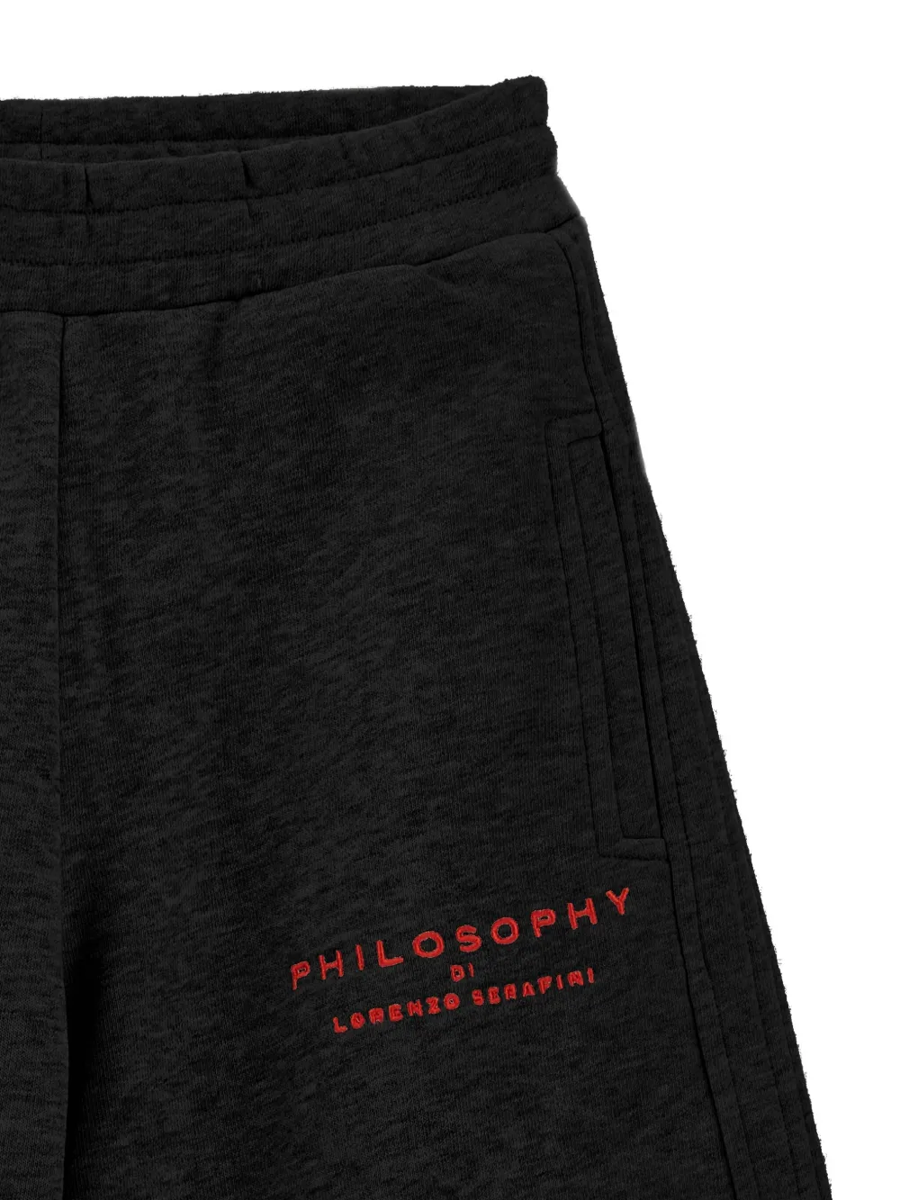 Широкие вышитые брюки Philosophy Di Lorenzo Serafini Kids, черный — фото 3